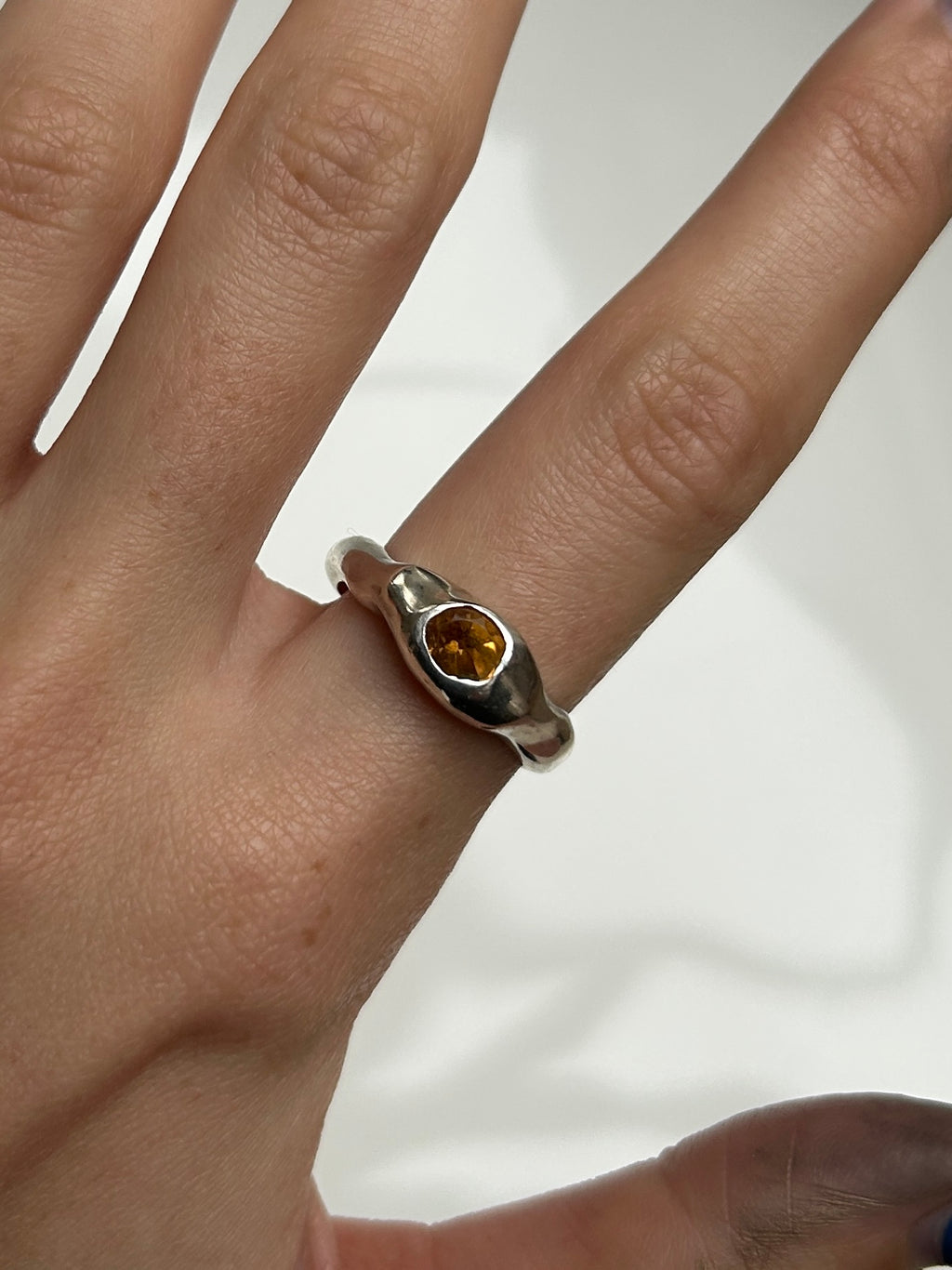 Citrine Ripple Ring