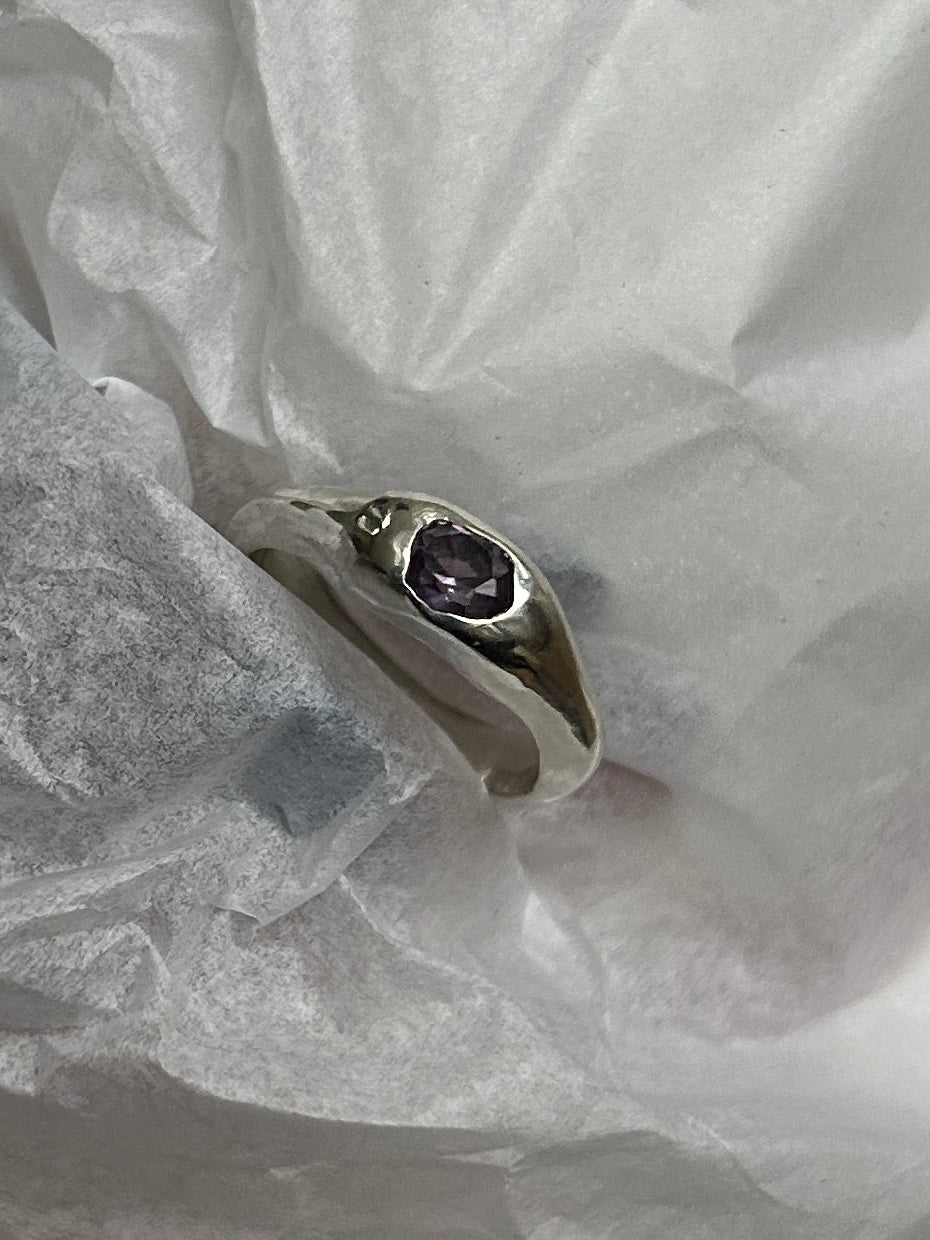 Alexandrite Ripple Ring