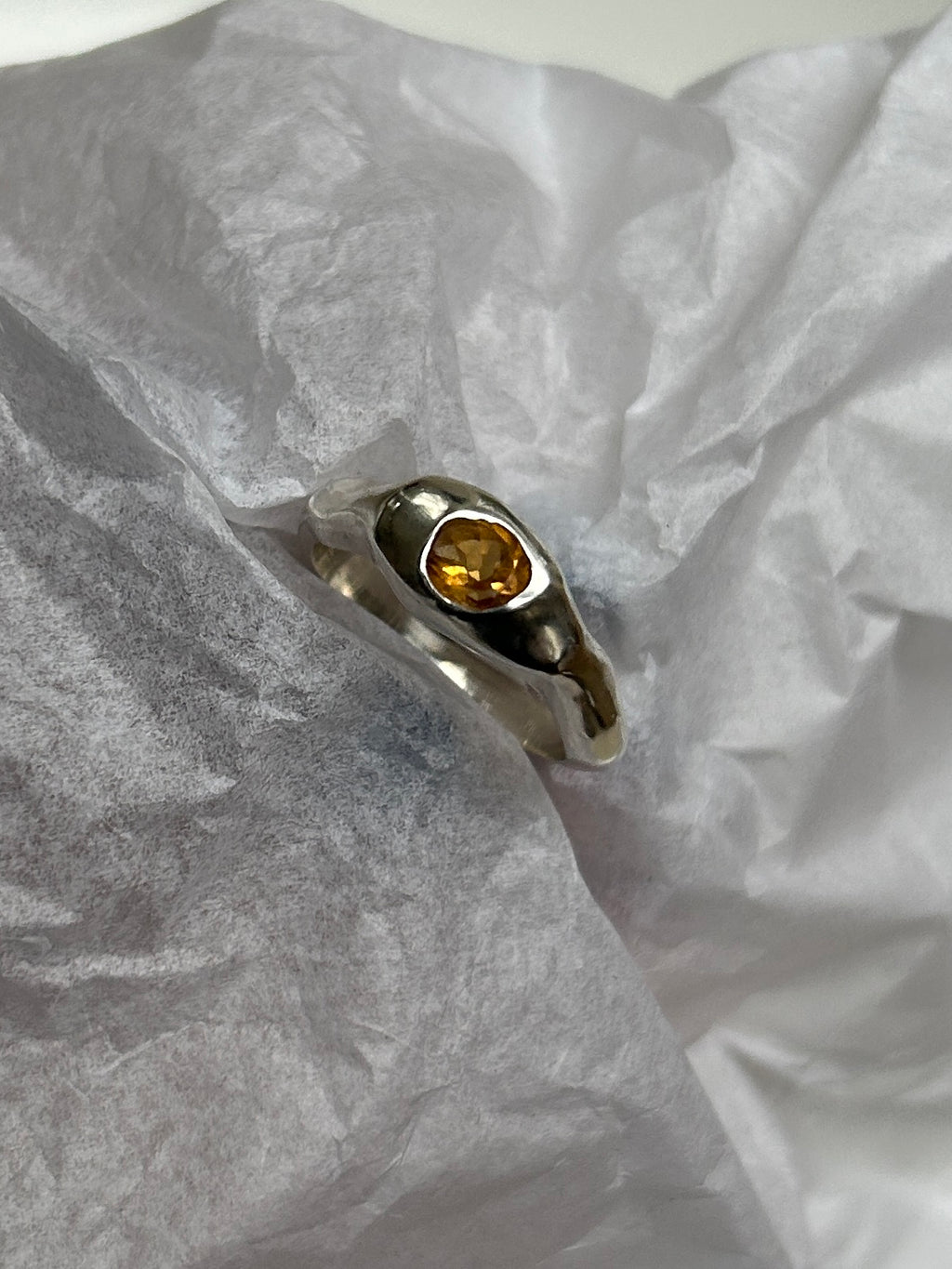 Citrine Ripple Ring