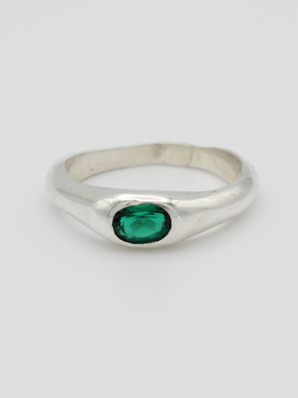 Emerald Ripple Ring