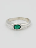 Emerald Ripple Ring