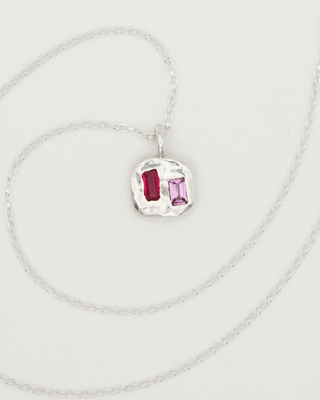 PINK PEBBLE PENDANT
