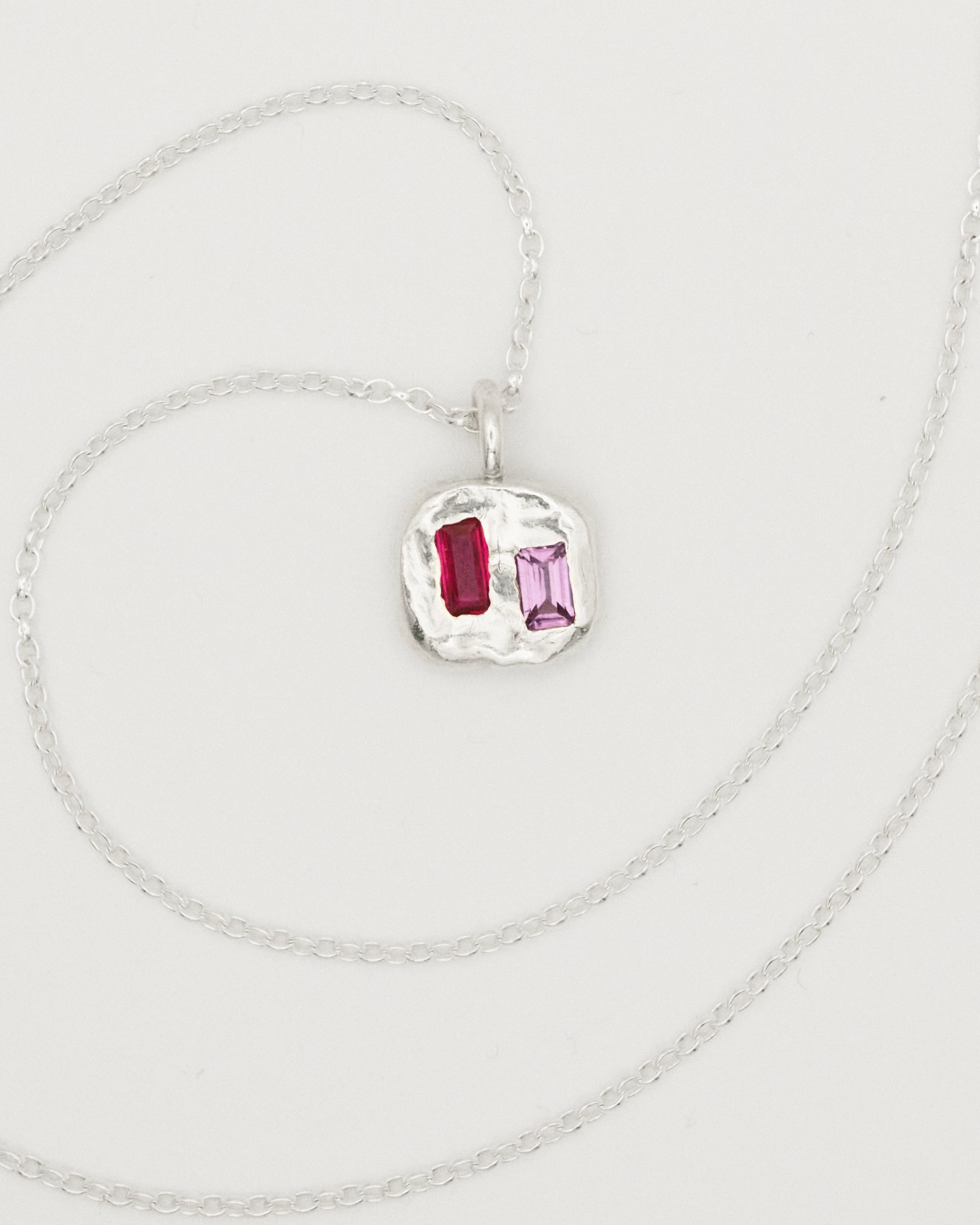 PINK PEBBLE PENDANT